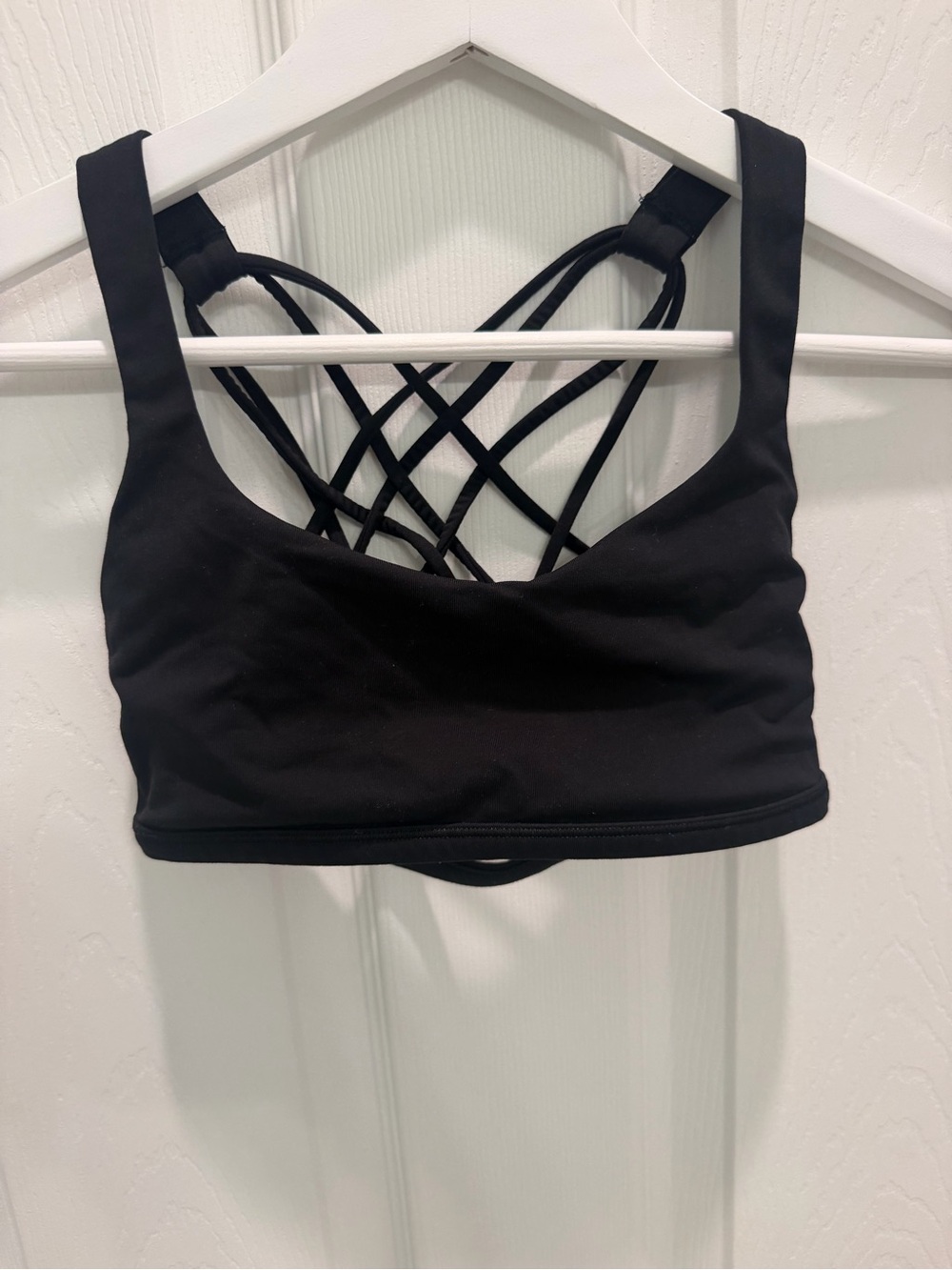 Lululemon Black Free To Be Bra Wild Light Support A/B Cup Size 2 LW2670S